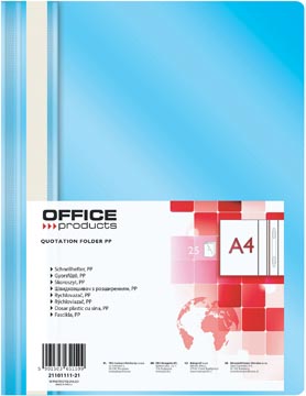 Snelhechtmap Office Products A4 lichtblauw