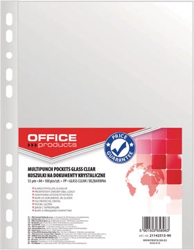 Showtas Office Products A4 55micron 11-gaats glashelder transparant pak (100)