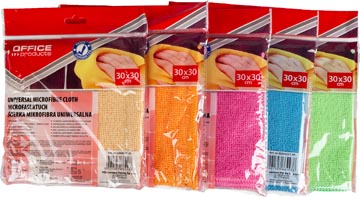 Huishouddoekjes Office Products microvezel 32x50cm assorti (5)