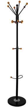 Kapstok Office Products Stockholm met parapluhouder zwart