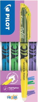Markeerstift Pilot FriXion Light geel, violet, groen, blauw set (4)