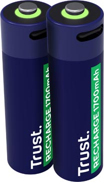 Batterij Trust USB-C AA herlaadbaar (2)