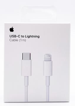 Kabel Apple Lightning (8-pin) naar USB-C 1meter wit