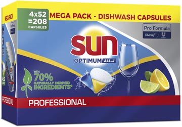 Vaatwastabletten Sun Pro Formula Optimum all (208)