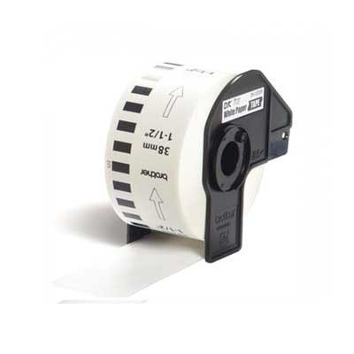 Compatibele film voor Brother DK22225 38mmx30,48m wit 