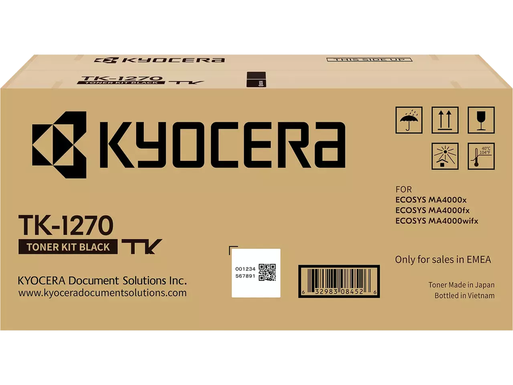 Toner Kyocera Ecosys TK1270 10.000 pag. BK