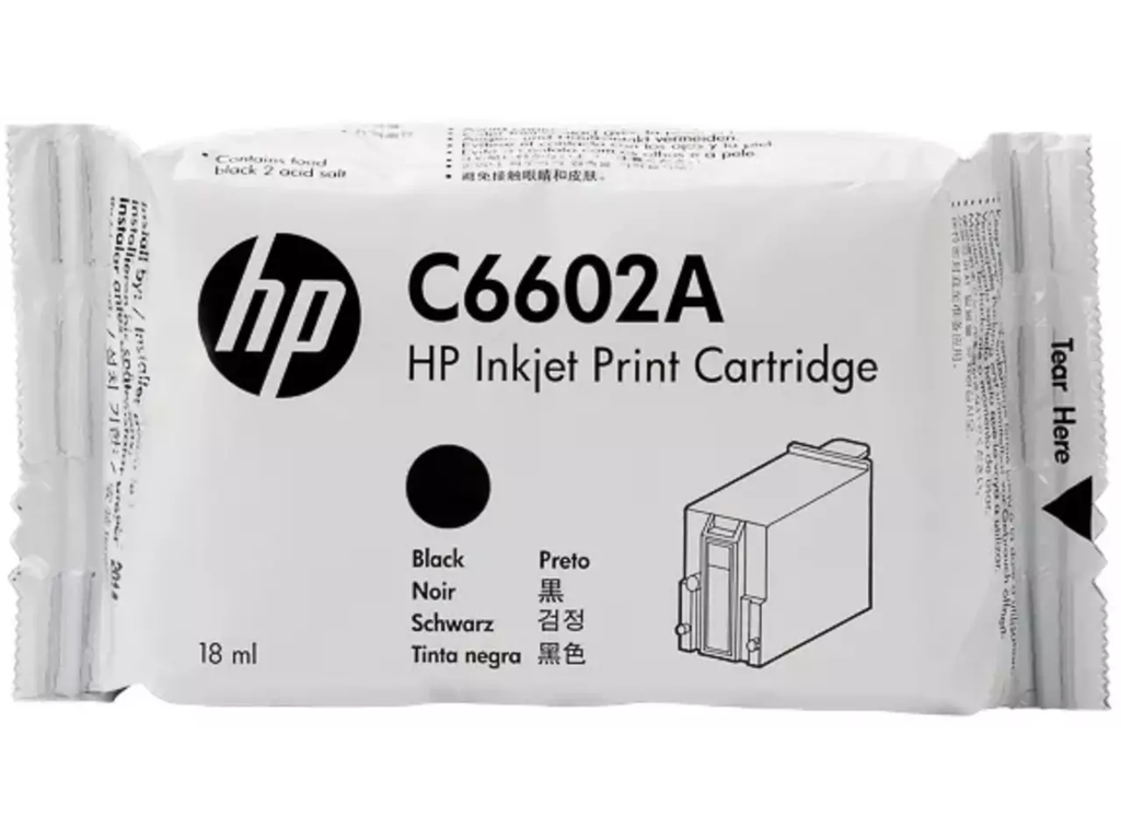 Cartridge HP C6602A 1.0 Industriele inkt HC 7 Miljoen-Teken 18 ml BK
