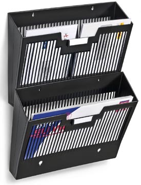 Folderhouder wand CEP First A4 horizontaal 1-vaks zwart