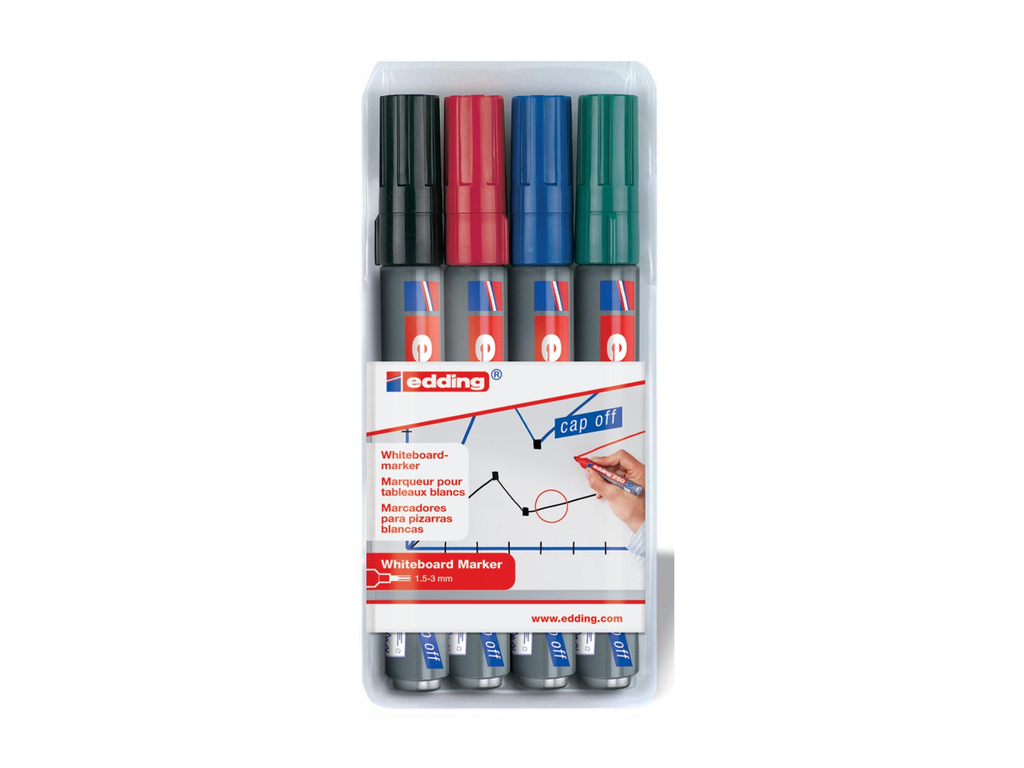 Whiteboardmarker Edding e-250 ronde punt 1,5-3mm assorti (4)