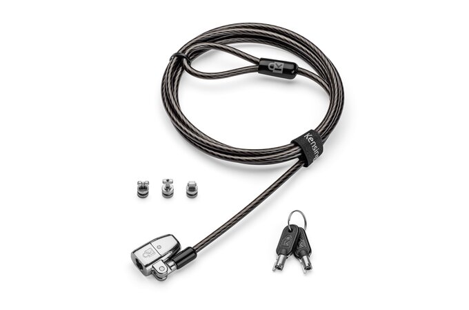 Laptopslot Kensington ClickSafe 2.0 universal 3-in-1 T-Bar, Nano & Wedge met sleutel