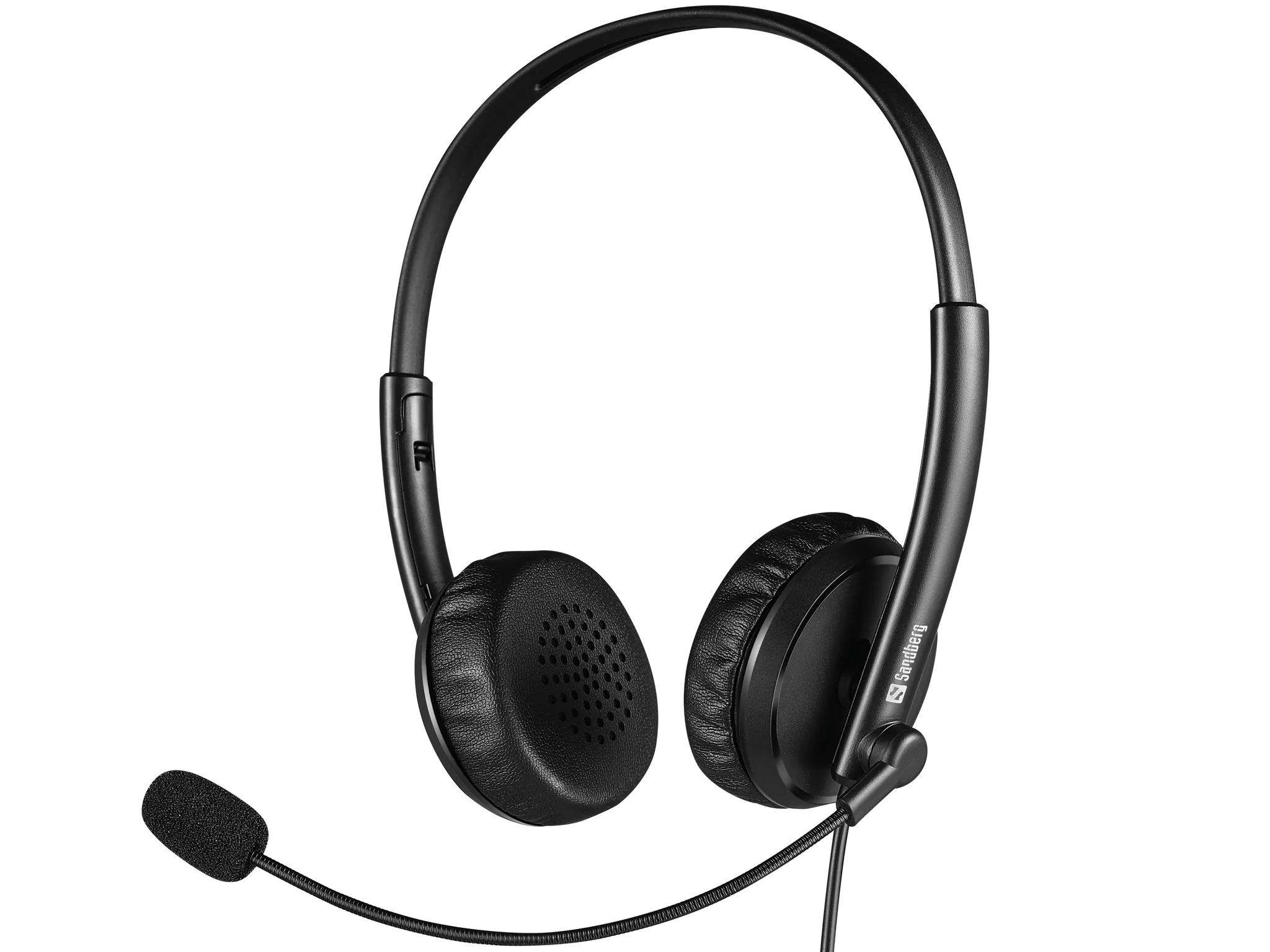 Headset Sandberg 2in1 USB-A+3,5mm met draad on-ear zwart (126-21)