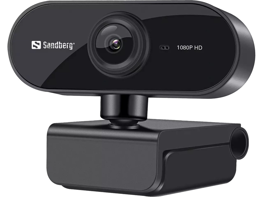 Webcam Sandberg USB FLEX 1080P HD microphone met draad zwart (133-97)
