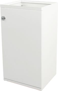 Modulaire afvalbak V-part 85L met deur en zakhouder wit
