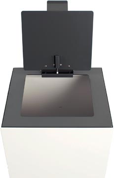Top met klep voor modulaire afvalbak 85L en 90L V-Part donkergrijs