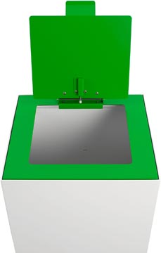 Top met klep voor modulaire afvalbak 85L en 90L V-Part groen