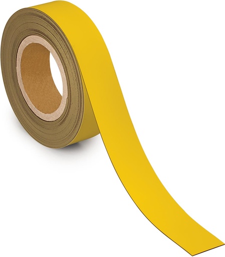 [TIM-6524715] Magnetisch etiketband MAUL beschrijf- en wisbaar 40mmx10m (geel)