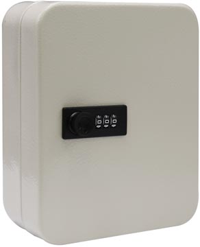 Sleutelkast met combinatieslot voor 20 sleutels wit