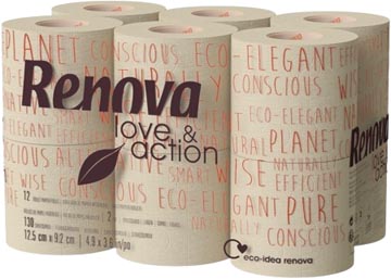 Toiletpapier Renova Love & Action 2-laags 130vel (108)