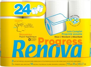 Toiletpapier Renova Progress 2-laags 140vel (24)