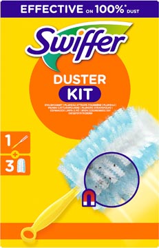 Afstoffer Swiffer Duster Trap & Lock kit met 3 stofdoekjes