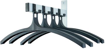 Wandgarderobe kapstok V-part 4 haken met 4 hangers