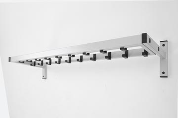 Wandgarderobe kapstok V-part Safe 19 haken
