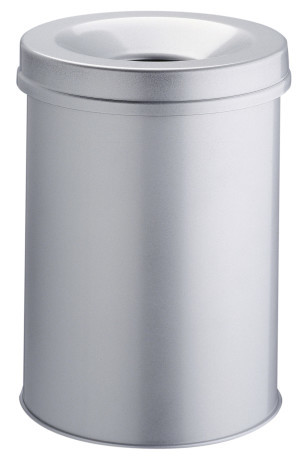 Afvalbak Durable Safe metaal rond 30L met vlamdover
