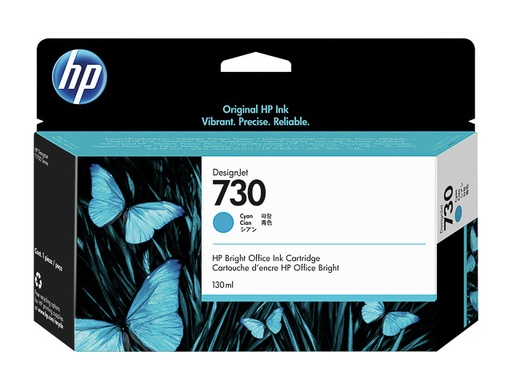 [HP-HPP2V62A] Cartridge HP Inkjet 730 Designjet T730 130ml  (CY (cyaan))