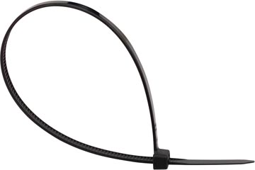 Kabelbinder Q-Connect 200x3,6mm zwart (100)