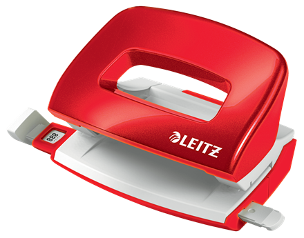 [ESS-50601026] Kleine perforator Leitz NeXXt WOW Mini 2-gaats 10vel metallic (rood)