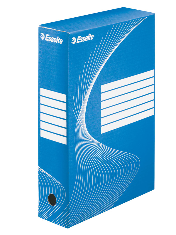 Archiefdoos Esselte Boxycolor karton A4/folio 250x352mm rug 80mm (25)