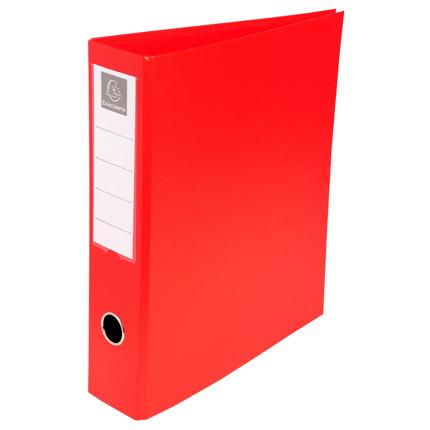 Ringmap Exacompta PVC A4 4D-ringen 50mm rug 7cm rood
