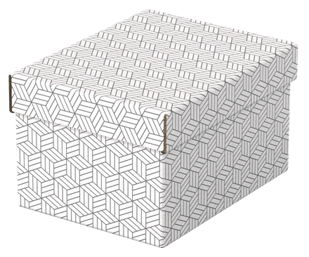 [ESS-628280] Esselte Home kleine opberg- en geschenkdoos karton (3) (wit)