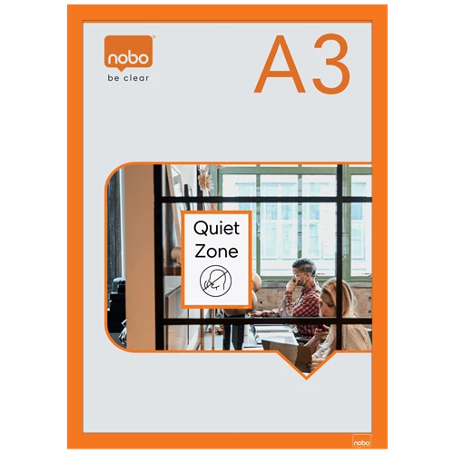 [ACCO-1915698] Ophangtas Nobo A3 zelfklevend (2) (oranje)