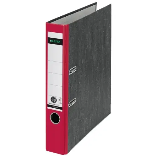 [ESS-10505025] Ordner Leitz 180° karton A4 rug 50mm (rood)