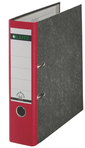 [ESS-10805025] Ordner Leitz 180° karton A4 rug 75mm (rood)