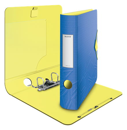 [ESS-11170032] Ordner Leitz 180° Active Urban Chic PP A4 65mm met elastiek (blauw)