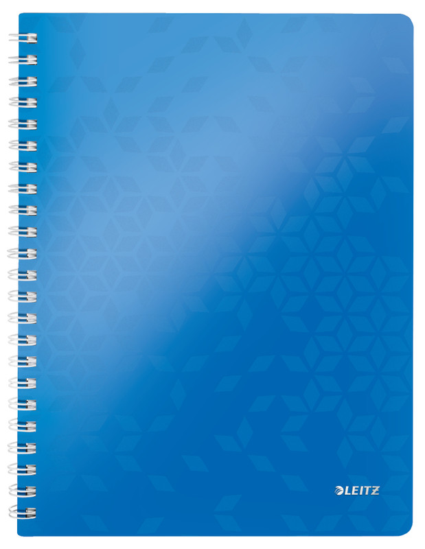 Spiraalschrift Leitz WOW PP A4 gelijnd 160blz metallic