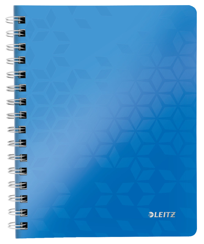 Spiraalschrift Leitz WOW PP A5 gelijnd 160blz metallic