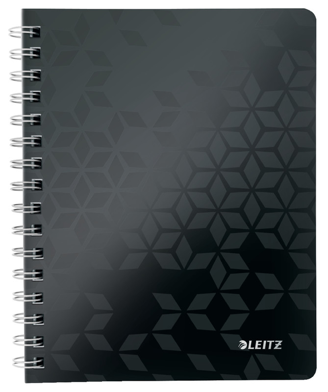 Spiraalschrift Leitz WOW PP A5 gelijnd 160blz metallic
