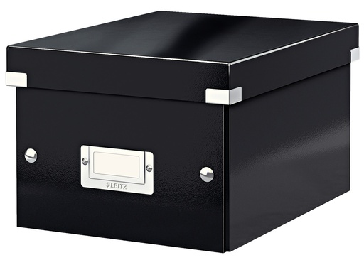 [ESS-60430095] Opbergdoos Leitz Click&Store WOW PP A5 metallic (zwart)