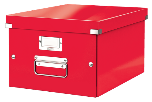 [ESS-60440026] Opbergdoos Leitz Click&Store WOW PP A4 metallic (rood)