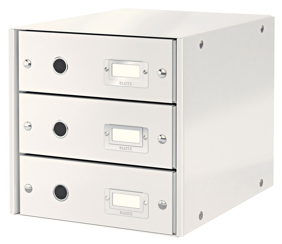 Ladenblok Leitz Click&Store WOW PP A4 3 laden metallic