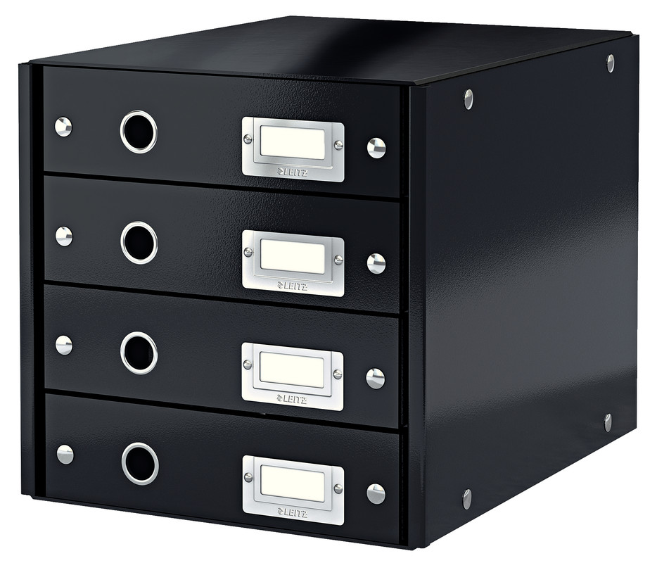 Ladenblok Leitz Click&Store WOW PP A4 4 laden metallic
