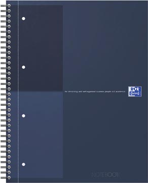 Notitieboek Oxford International Notebook Actie 30 jaar karton A4+ 160blz gelijnd blauw