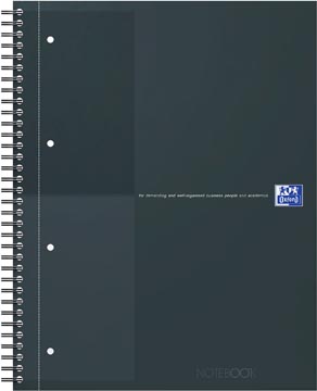 Notitieboek Oxford International Notebook Actie 30 jaar karton A4+ 160blz gelijnd zwart