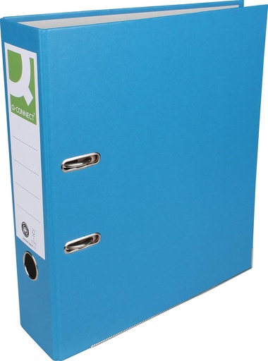 [TIM-KF12029] Ordner Q-Connect Recycolor papier A4 rug 80mm (blauw)