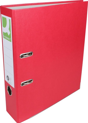 [TIM-KF12031] Ordner Q-Connect Recycolor papier A4 rug 80mm (rood)