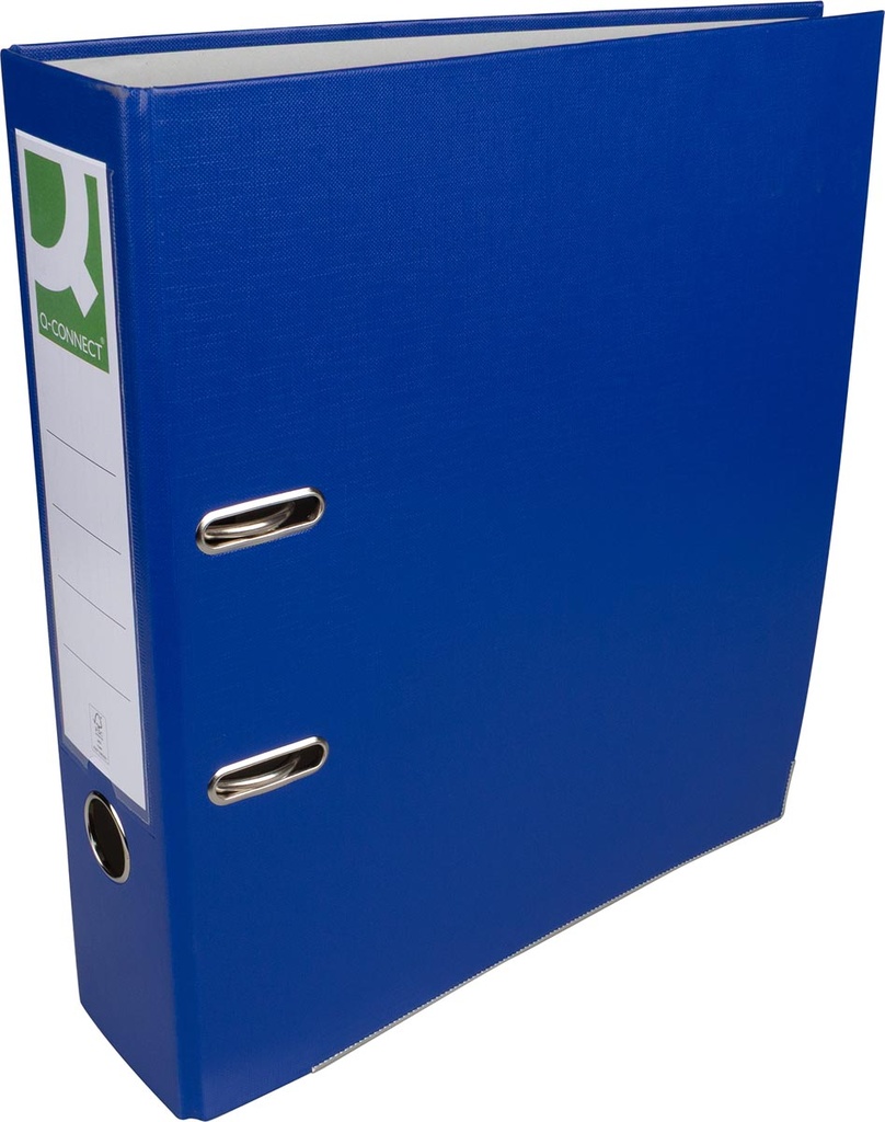 Ordner Q-Connect karton en PP A4 rug 80mm met beschermrand