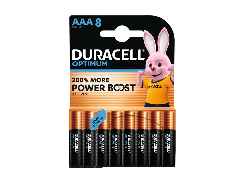 Batterij Duracell Optimum AAA (8)